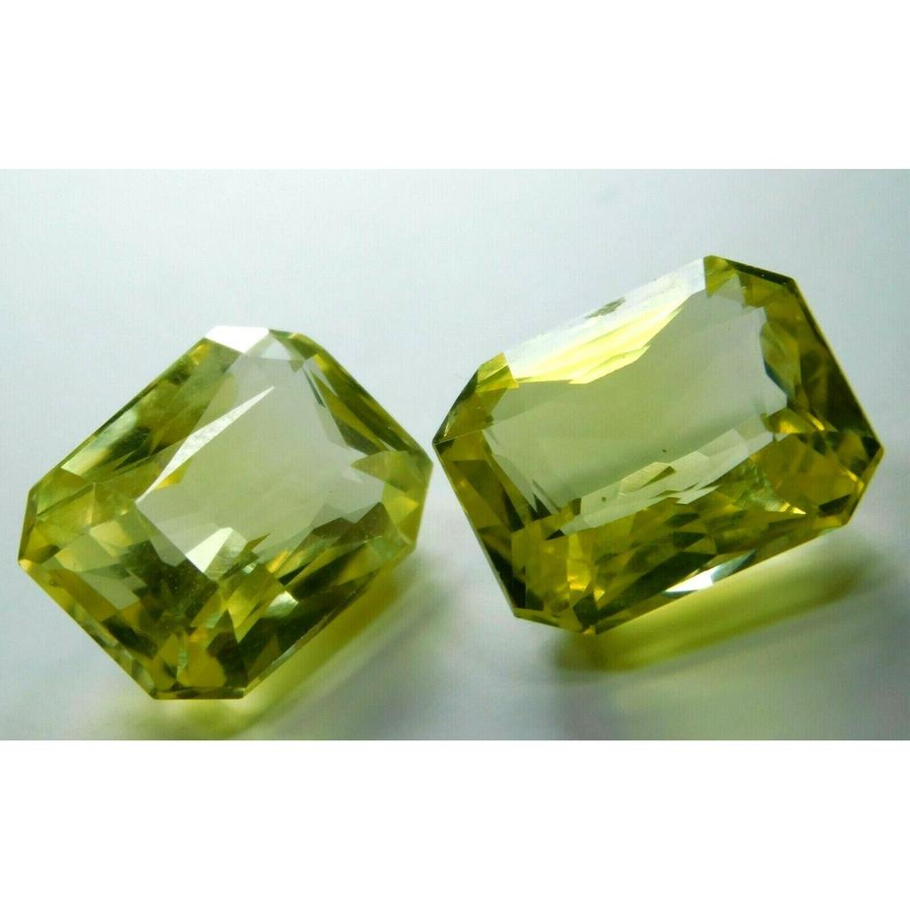 Natural CERTIFIED Unheated Yellow Sapphire Emerald Cut 12 Ct Loose Gemstone