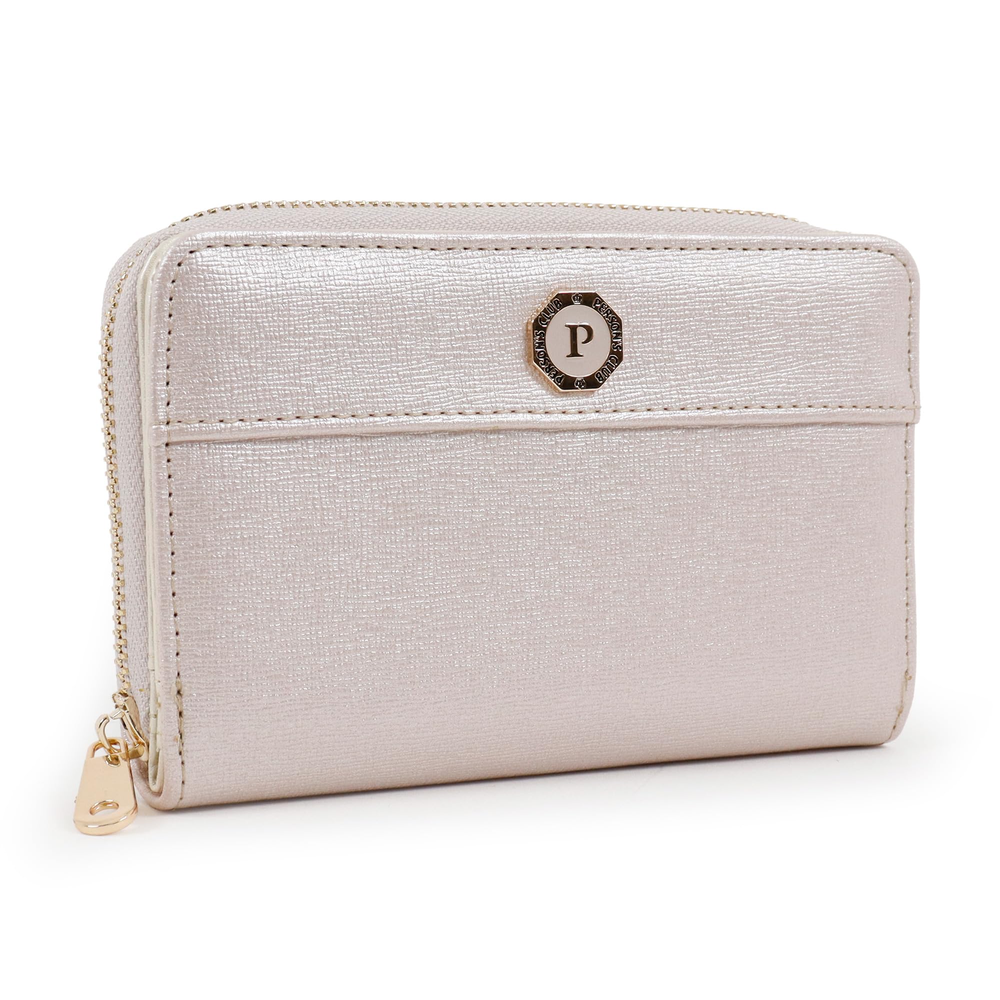 Женский складной кошелек Parsons Club, большая вместимость, круговая молния, с отделением для карт, Счастливый, Финансовая удача, Восьмиугольная брошь, Фэн-шуй, Счастливый кошелек,