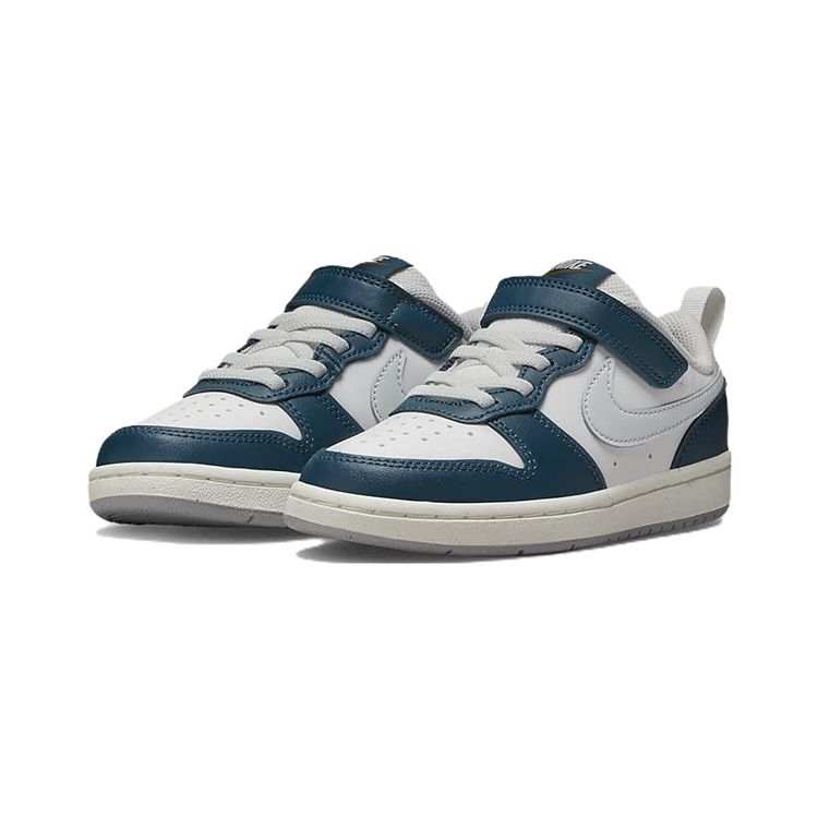 Nike Court Borough Low 2 PS White Valerian Blue Kids Sneakers Summit-White Pilgrim Pure-Platinum BQ5451-121