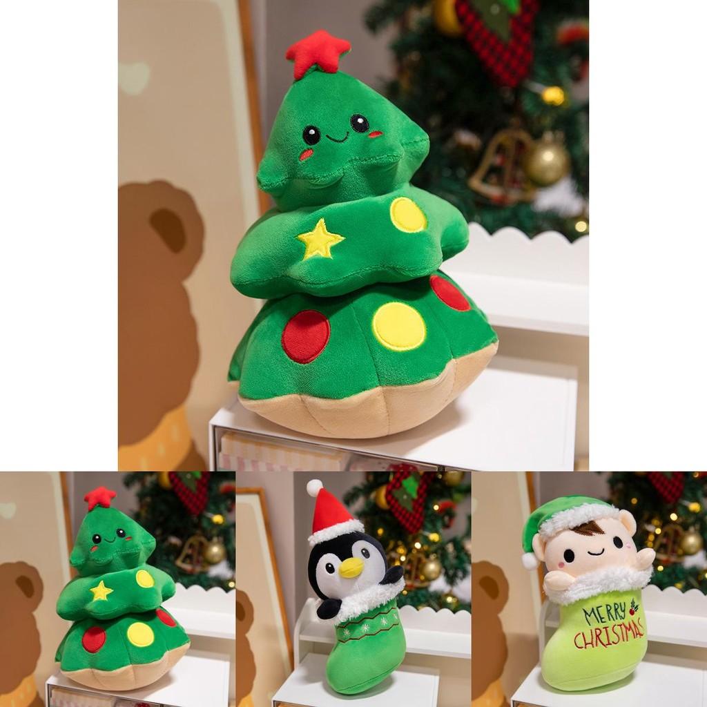 Enchanting Santa Claus Penguin Elf And Star Plush Toy Ideal For Holiday Gifting