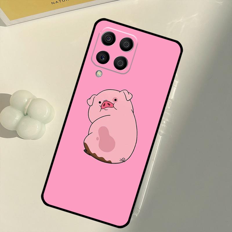 Cartoon Pig For Samsung Galaxy M33 M13 M14 M12 M32 M52 M31 M55 M15 M11 M21 M35 M53 M34 M54 M06 M16 Case