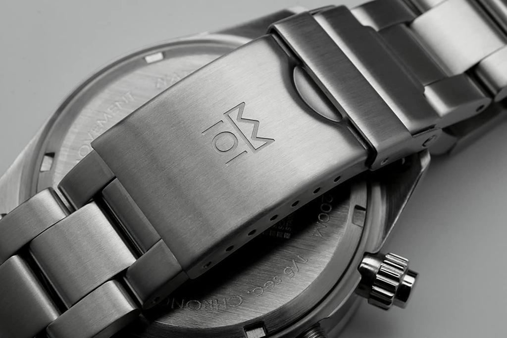 HYAKUICHI 101 Diver's Chronograph Watch, Men's, 20 ATM Water Resistant, No Date, Quartz Movement, Black