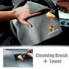 Wsdz2 Voor Porsche Auto Schoonmaken Zachte Borstel Tool Stofverwijderaar Suede Fleece Microvezel Wasdoek Auto Schoonmaak Doek Auto Accessoires