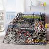 Juventus Customize Text Blanket Gift Personalized Blanket Warmthful Decor Perfect for Couch Office Seaside Sofa All-Season Use
