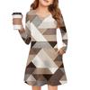 Girls' Long Sleeve Dress - Color Pocket Dress