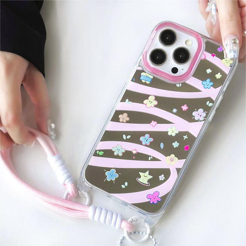 Zhitai High-End Lanyard Mirror Case for iPhone 13, 14, 15 Pro, 16 Pro Max