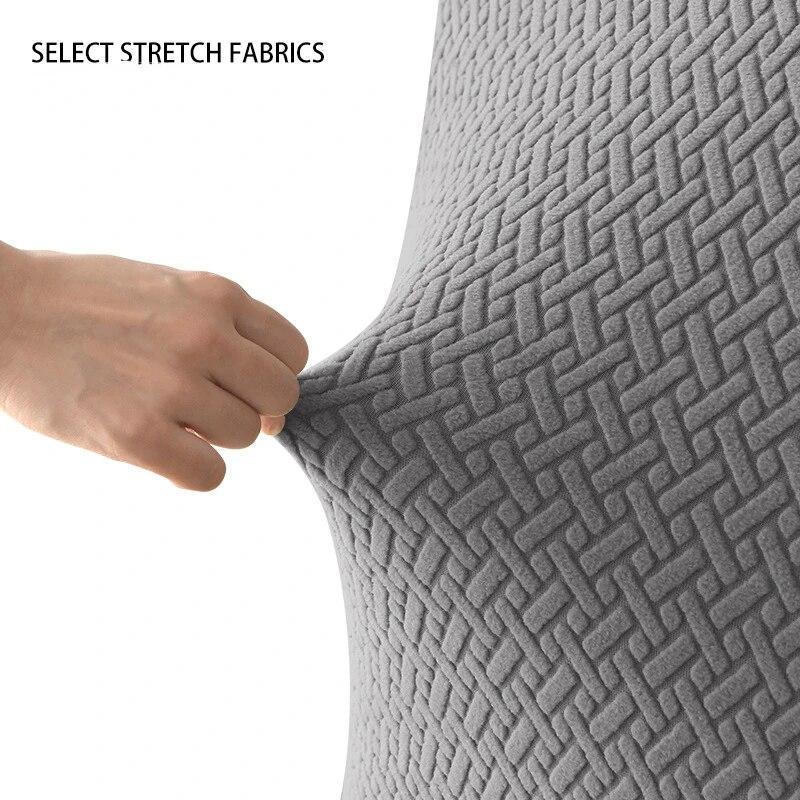 Dining Chair Cover Jacquard Spandex Slipcover Protector Case Stretch for Kitchen Chair Seat Hotel Banquet Elastic