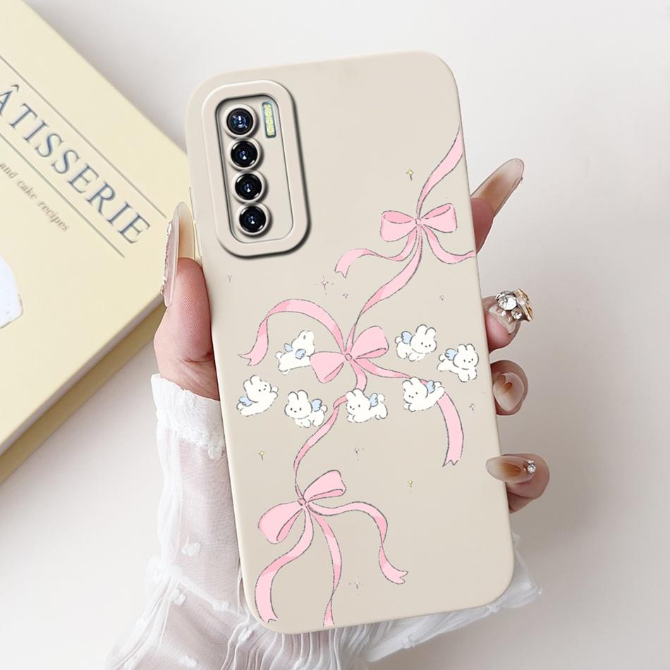For Tecno Camon 17 Pro 17P Phone Case Camon17 Camon17P 17Pro CG8 CG7 CG6 Elegant Floral Pattern Soft Silicone Shockproof Cases