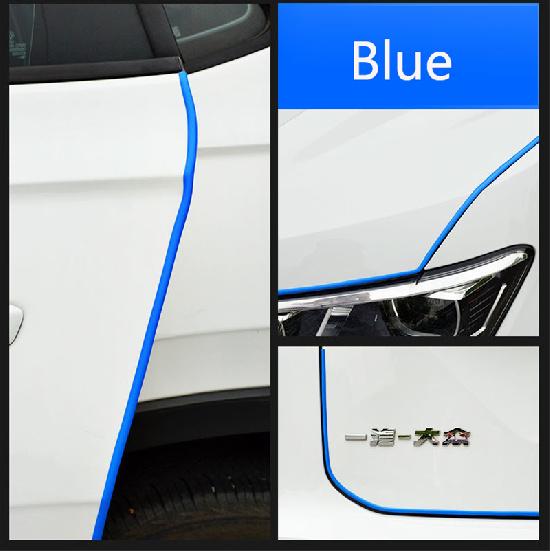 Car Door Edge Scratch Protector Strip Guard Trim Auto Door Anti Collision Strip Doors Moldings Adhesive Scratch Protector Interior Mirrors 6