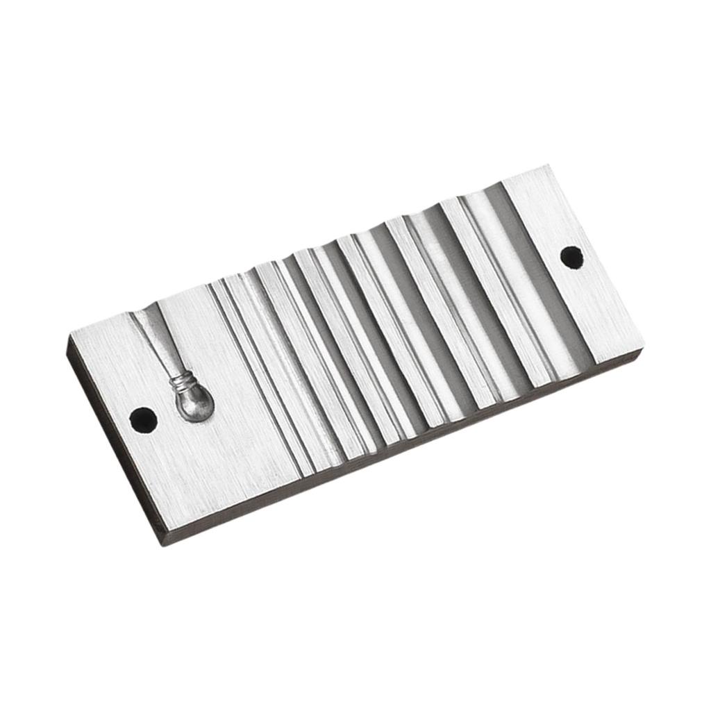 Block with Semicircular Grooves, Hand Tool for Metalworking, Channel, Metal Forming Block,