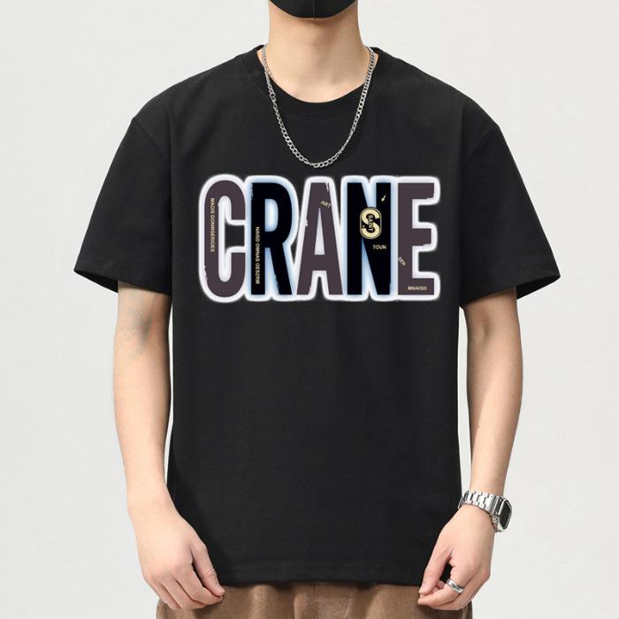 New Summer Men's Round Neck Short-sleeved T-shirt Thin Casual Youth Half-sleeved Shirt