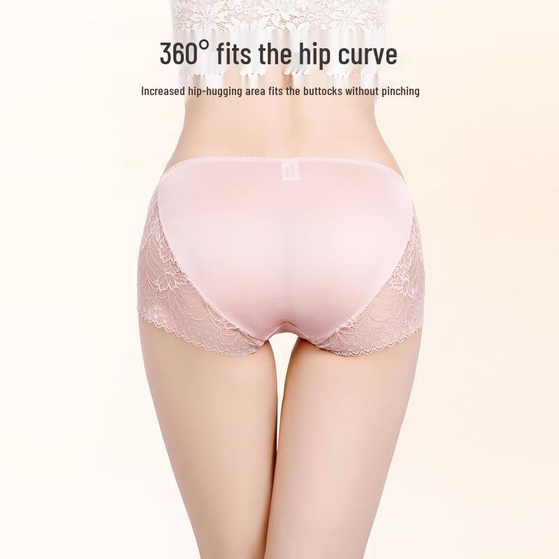 Women's 100% Silk Lace Briefs