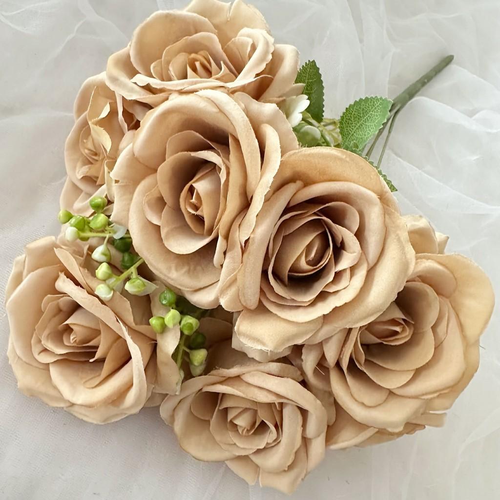 Rose Plant Simulated Restaurant Desktop Decoration Wedding Props Photography
