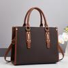 High-End Ladies' Tote Bag: Versatile Color Block Design for Business & Commuting