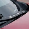 Car Windshield Wiper Decor Decals Metal Emblem Reflective Stickers Safety Warning Anti-Scratch Exterior Guard  For Skoda Octavia