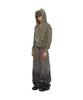 Aakam Vintage Damaged Zip-Up Hoodie (Khaki)