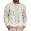 Fashionable Casual Round Neck Pullover Long Sleeved Men's Knitted Sweater