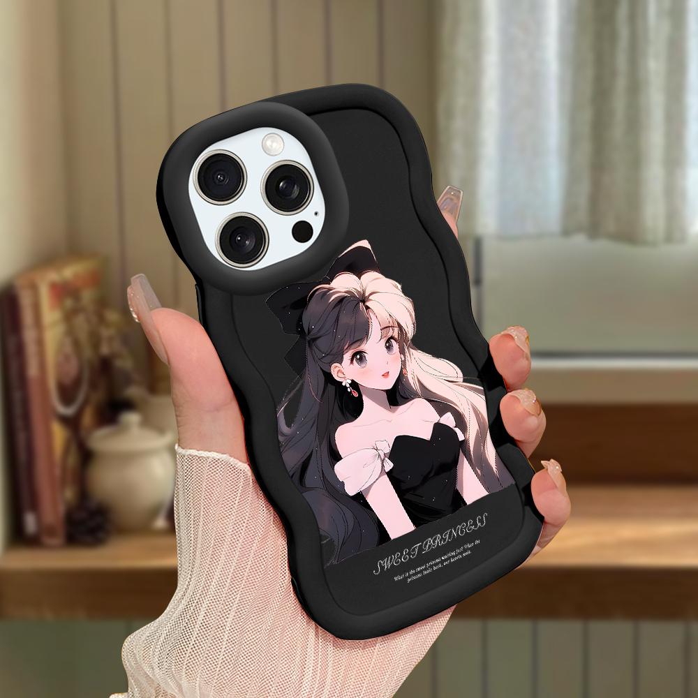 Big Wave Edge Weiches Silikonmaterial Macaron-Telefongehäuse Stoßfestes Schutzgummigehäuse für iPhone Samsung Huawei Honor Xiaomi Redmi OnePlus Moto