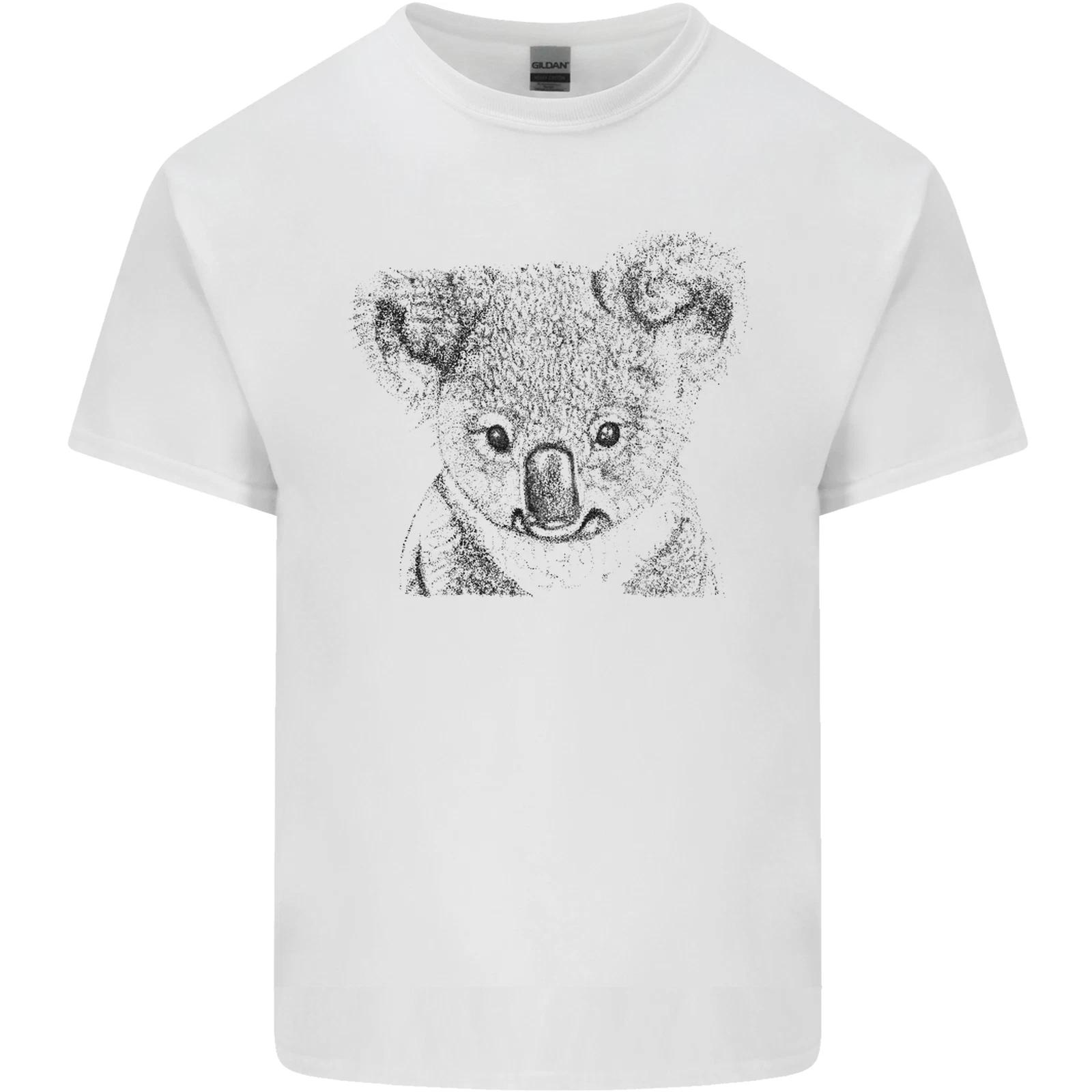 Koala Bear Sketch Ecology Environment Kids T-Shirt Childrens S