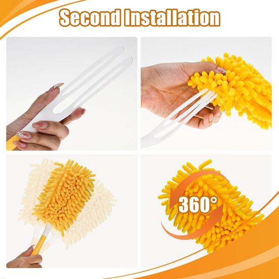 2/4/6Pcs Mop Cloth Covers Replacement Wear Resistant Non-Fading Washable Quick Dry