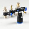 SL 4 6 8 10 12mm Air Valve Pneumatic Quick Valve Connector M5'1/8' 1/4' 3/8' 1/2 Regulator Throttle Speed Controller Valve Ventilation Valves 4
