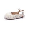 Cover Toe Children Shoes Girls Sandals Lace Flower Designer Sandal for Girl Princess Slingback Shoes Nice Rose Shoes Kids H02273