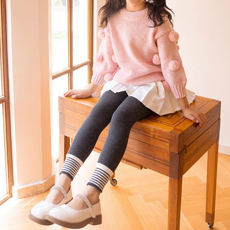 

Children Girls Leggings Thick Fleece Warm Pants Tight And Elastic Kids Leggings XL