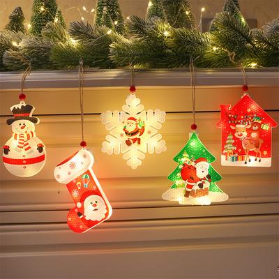 Ciondolo Decorazione Natalizia Luce Notturna Bar Vetrina Negozio Forniture Decorazione Albero Festival Layout Scena