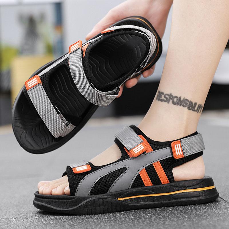 Korean Version Of Casual Sports Sandals Men'S Trend Summer Outdoor Beach Shoes Men'S Non-Slip Thick-Soled Outer Slippers