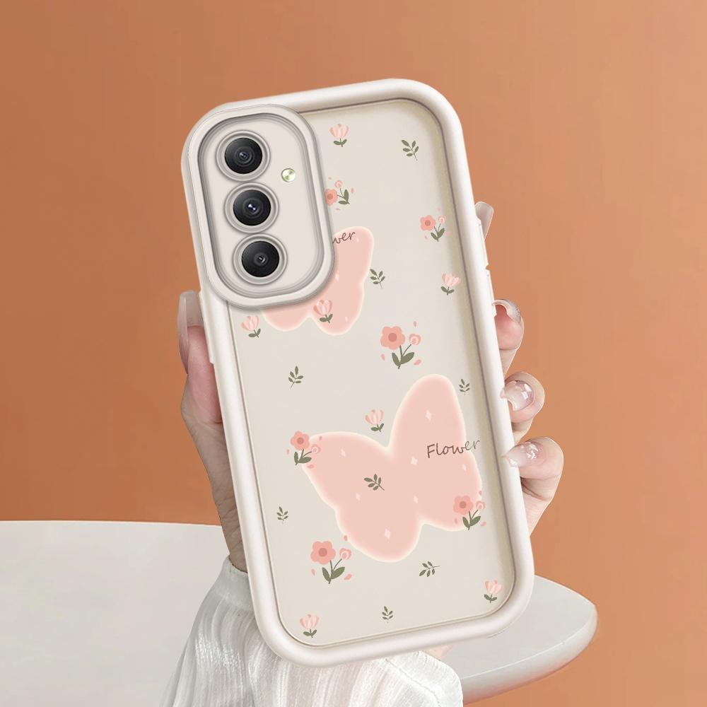 Soft Silicone Square Ladder Printing Pattern Phone Casing Full Cover Camera Shockproof Protection Rubber Case for Samsung