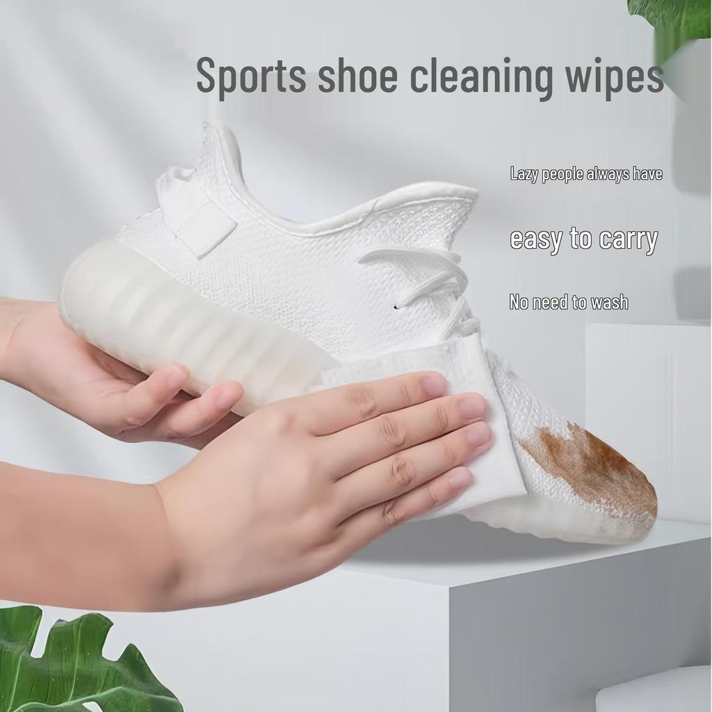 No-Rinse White Shoe Cleaning Wipes - Sneaker Stain Remover