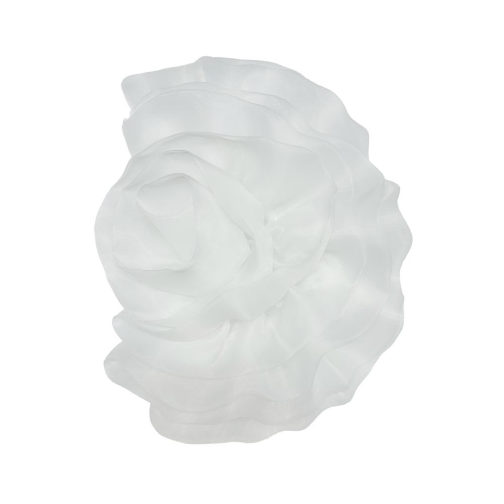 Fashion 3D Flower Corsage Sewing Applique Accessories Handmade Flower Patch Irregular Organza Clothing Dress Neck Decoration