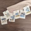 2Pcs Girl Hairpin Cat Flower Plaid Design Wrapped In Fabric Hair Clips Embroidery Fabric Splicing Hair Pins Spring Summer Hair Accessories