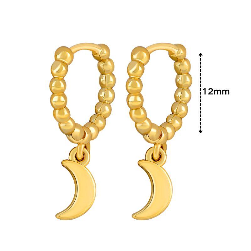 925 Silver Needle Square Pendant Hoop Earrings Vintage Gold Earrings For Women Shell Pendant Earring Fashion Jewelry Accessories
