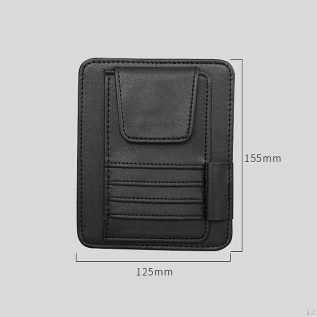 Automobile Sun Visor Storage Glasses Organizer Artificial PU Leather for Atto 3 Yuan Plus Space