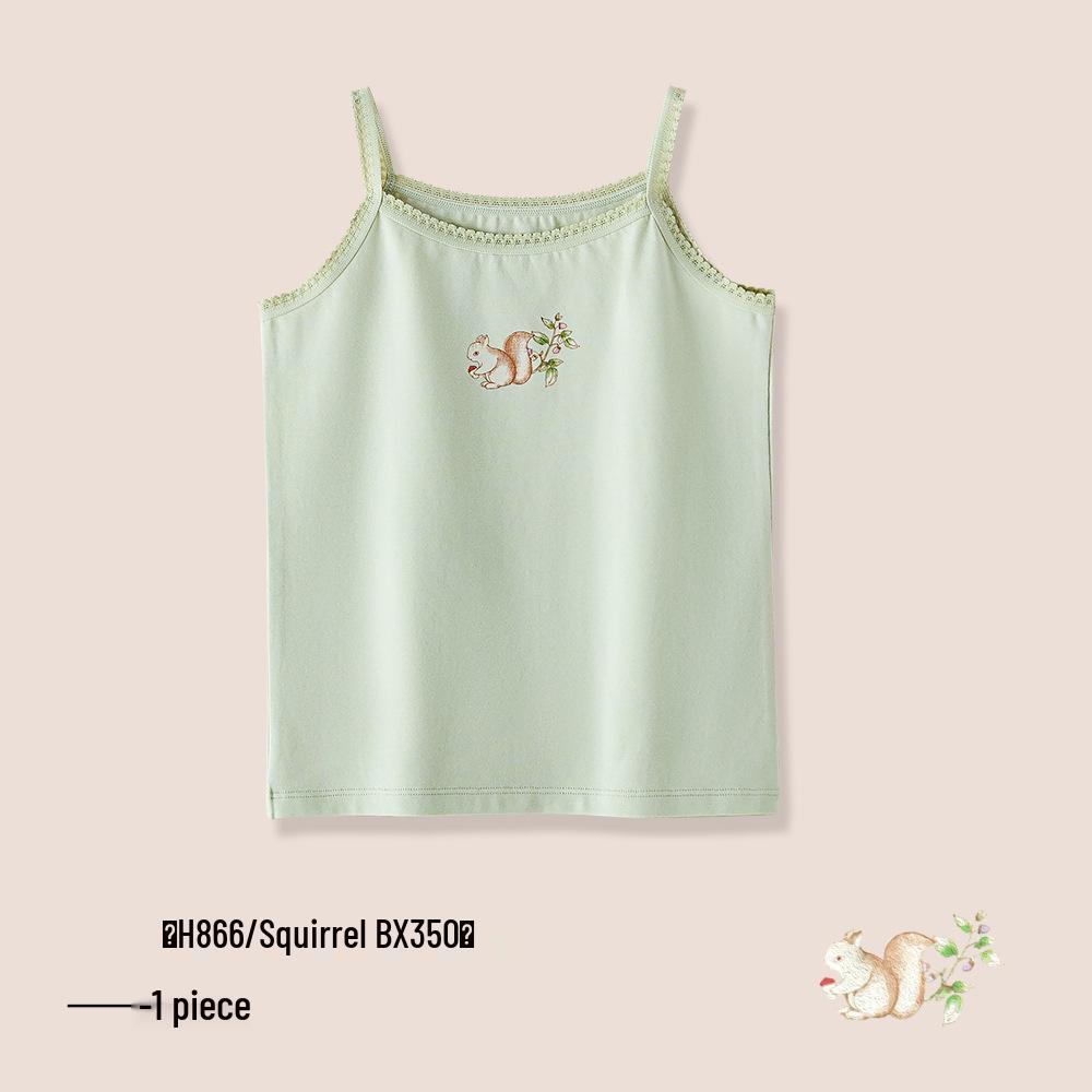 A-Class Summer Pure Cotton Antibacterial Tank Top for Girls and Infants