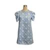 Textured Jacquard Women New Style Summer Vintage Dresses Round Neck Bubble Sleeve