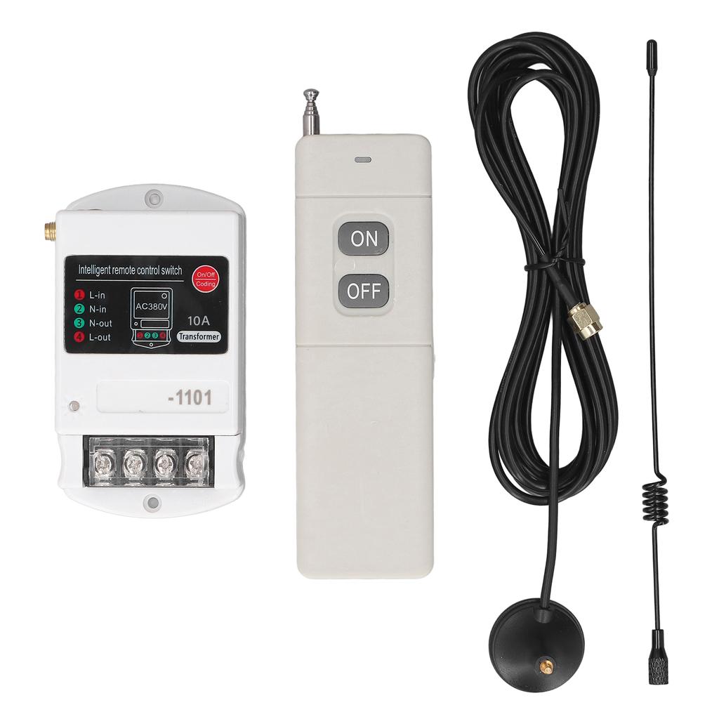 Wireless Remote Switch 1 Phase 5000m Long Range RF for Garage Door Water Pump Motor Light Farm