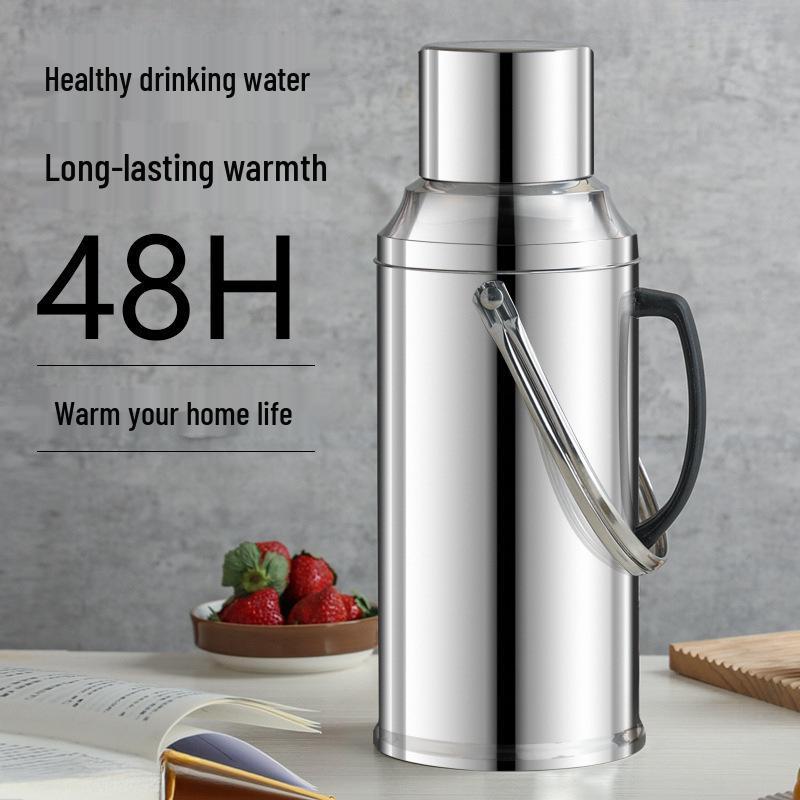 Stainless Steel Teapot Thermos - Large Capacity Hot Water Bottle for Dorm Use