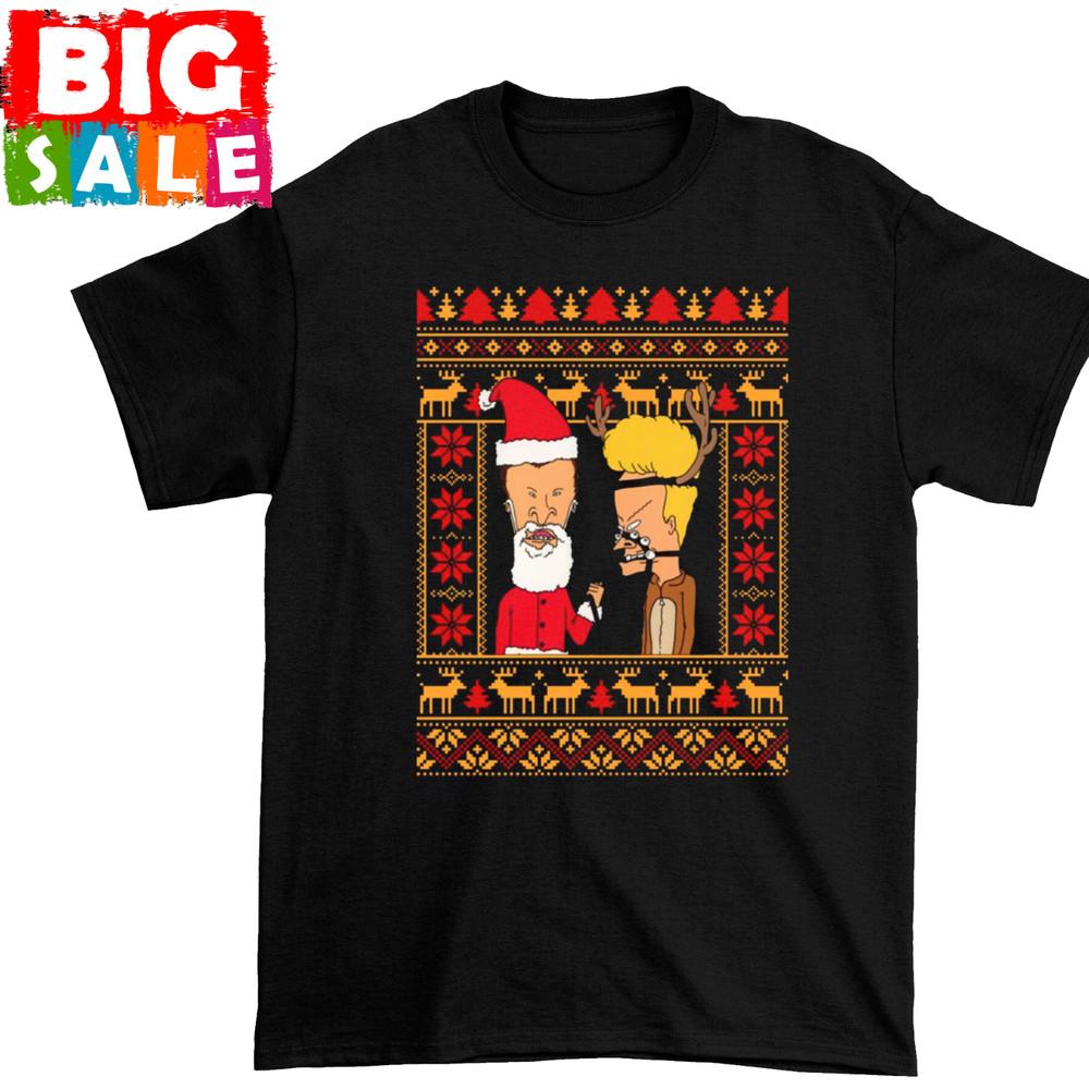 Rare Beavis And Butthead Christmas S-234XL shirt Gift family D2029 Unisex T-Shirt