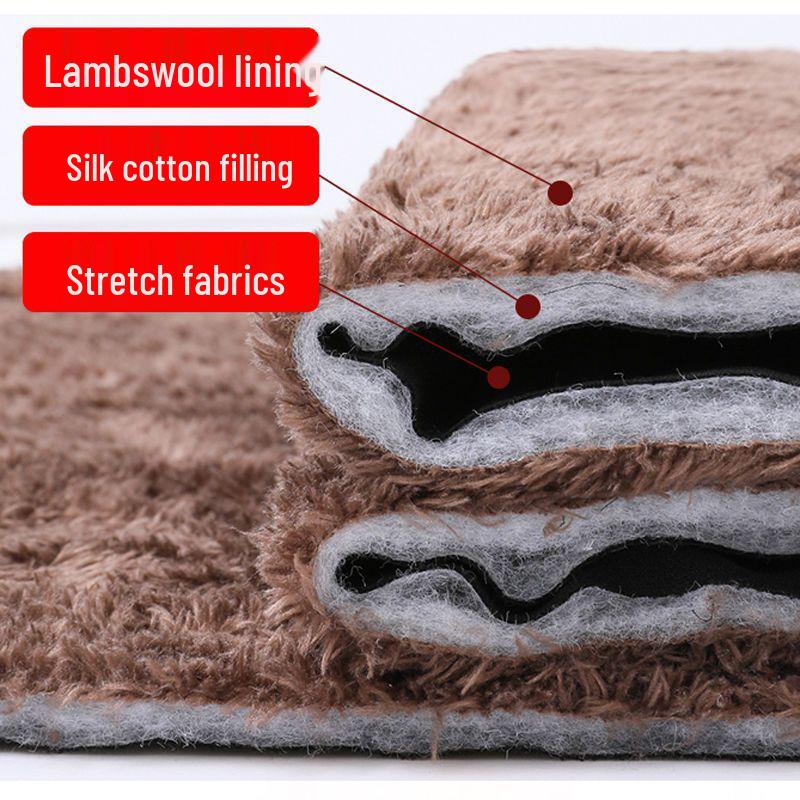 Mom's Quilted Fleece-Lined High-Waisted Winter Pants