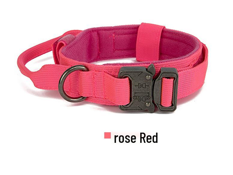 Adjustable Tactical K9 Dog Collar with Quick Release for Medium & Large Breeds