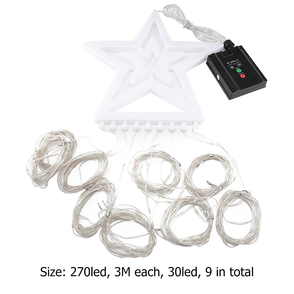 270 Leds Star Decorative Lights Waterproof String Light High Brightness Solar Lamps Home Room Led for Outdoor Garden Decor Lamps