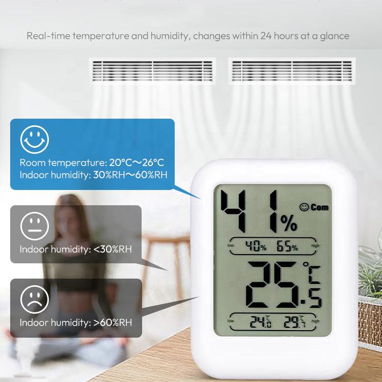 Indoor Ambient Temperature Humidity Meter Thermometer Hygrometer with Max Min Display
