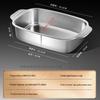 Baijie Stainless Steel Deep Square Roasting Tray