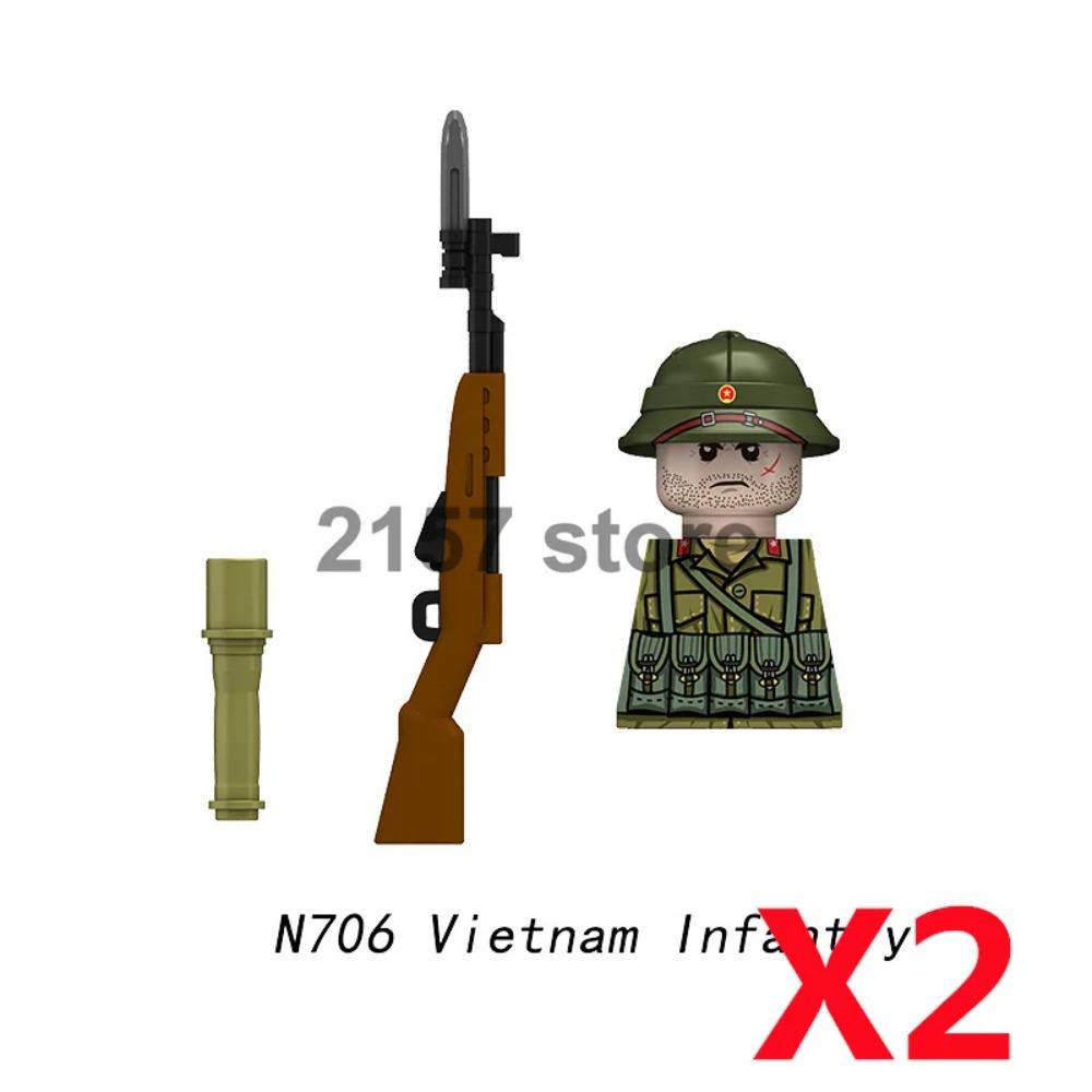 Military Soldier Figure Building Block Weapons Ranger Camouflage Vietnam War US Special Forces KSK Medical Bandit Thief Toy Gift