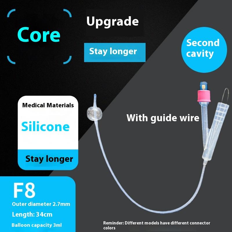 1Pc Disposable Silicone Foley Urinary Catheter 2-Way 3-Way Flushing Tube Medical Teaching Consumable For Urinary Care