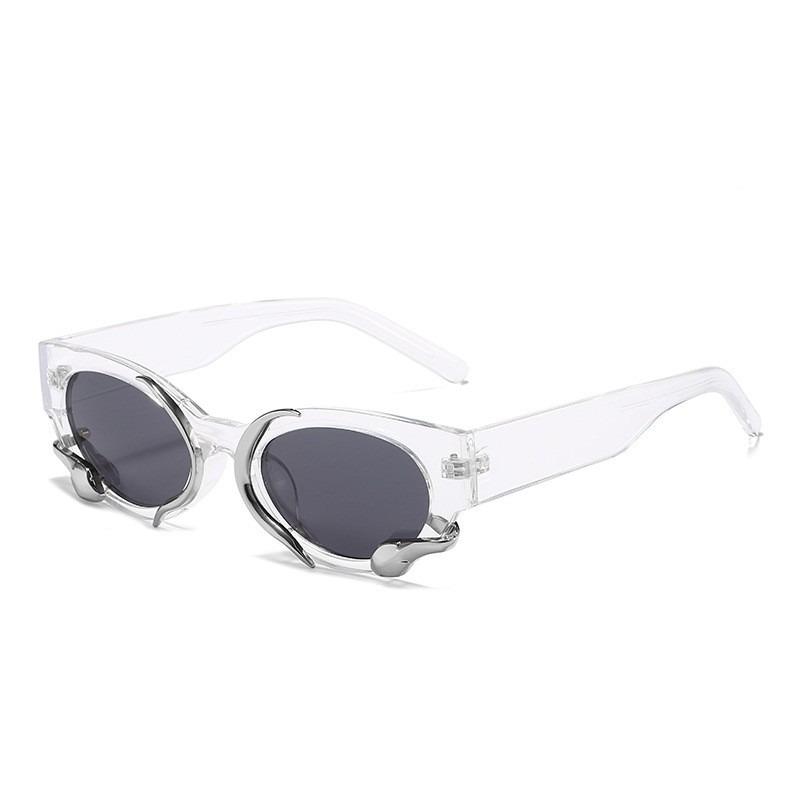 1pc Retro Small Frame Three-Dimensional Snake Y2k Spicy Girl Personality Street Po Trend Men And Women'S Sunglasses Shades