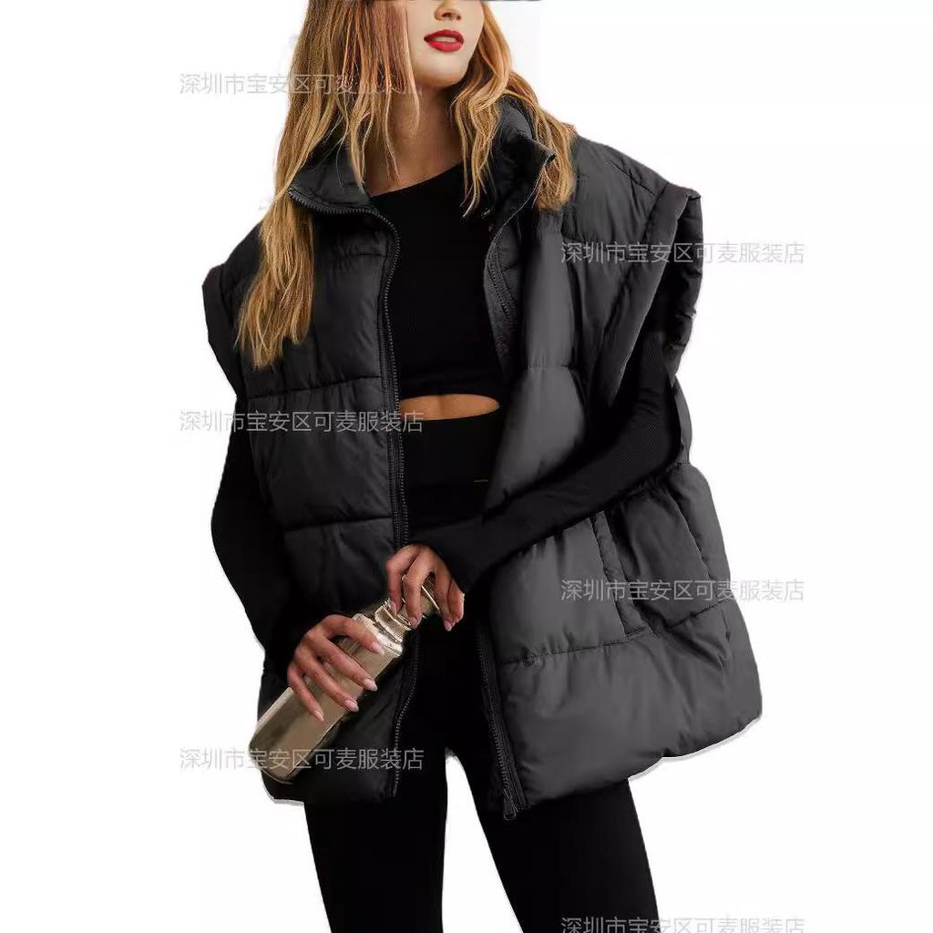 Gilet Imbottito Senza Maniche da Donna, Gilet Imbottito Leggero in Piuma, Capo d'Abbigliamento Casual Multicolore