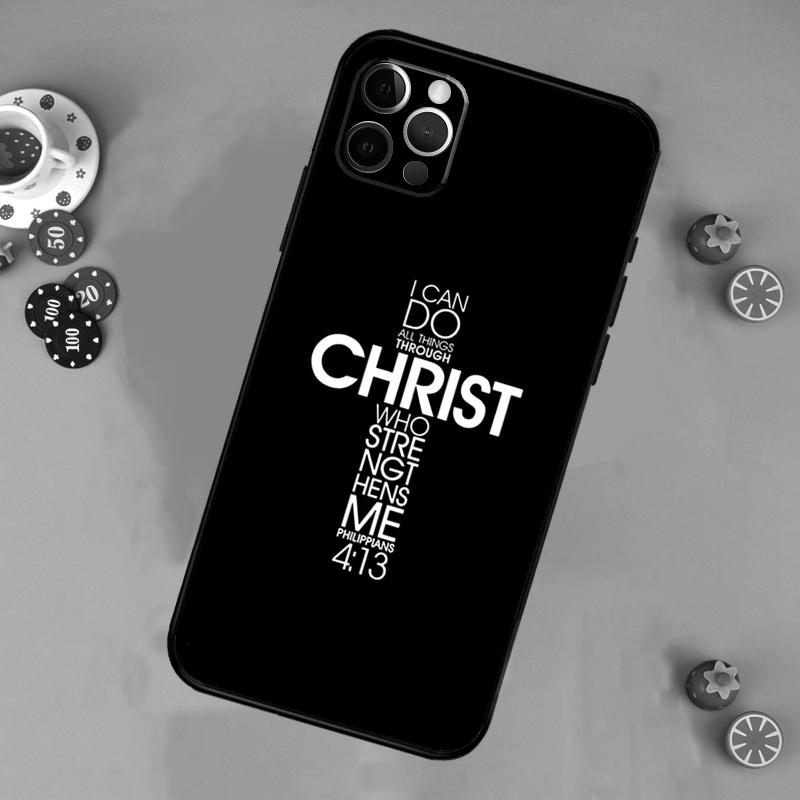

Библейский стих Иисус Христос Христианский чехол для телефона для iPhone 17 Air 13 16 15 11 12 14 Pro Max 13 12 mini 15 16 Plus 16e Чехол Funda iPhone 13Pro MAX